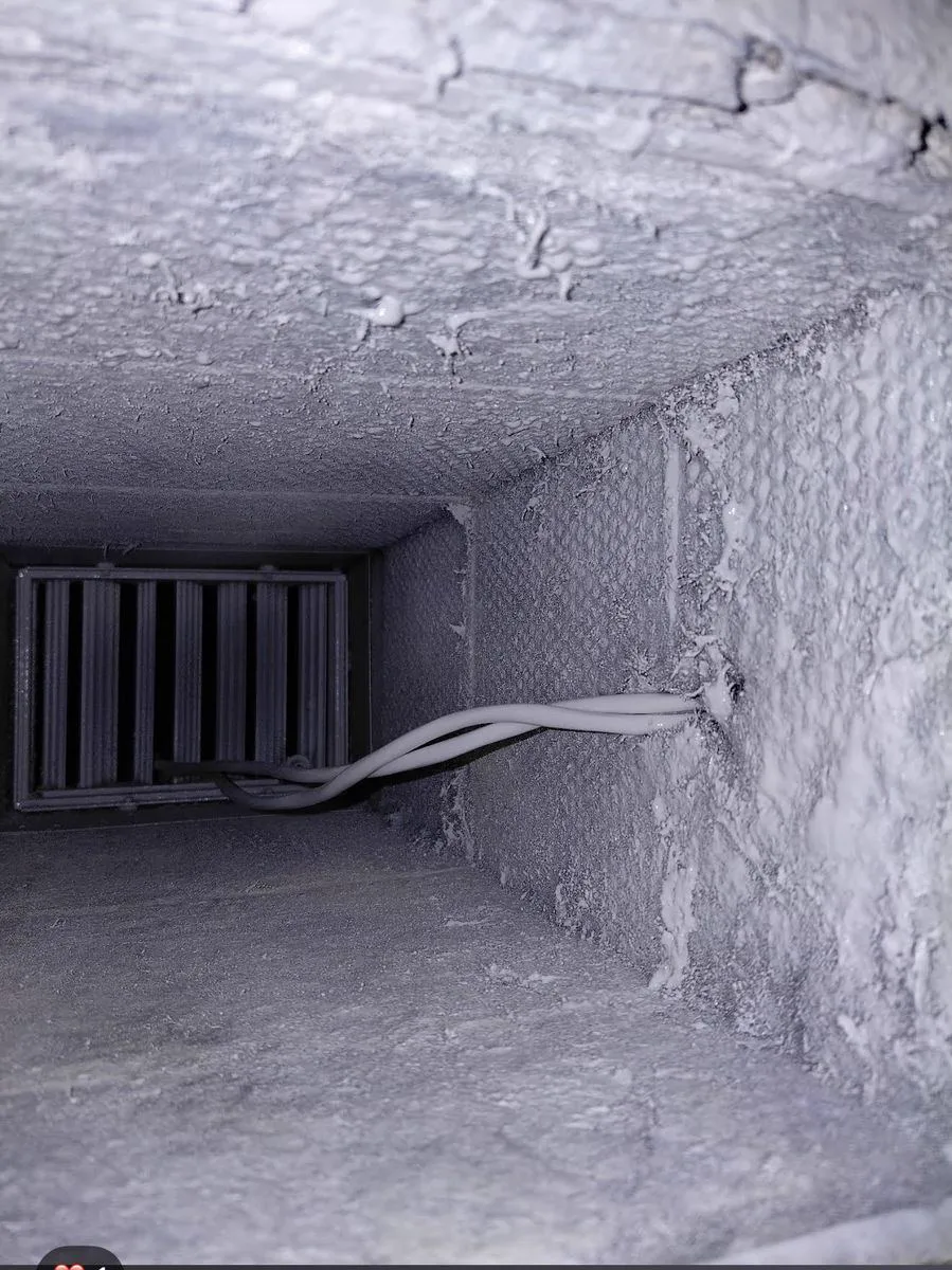 David's clean duct after Fair Air Solutions service
