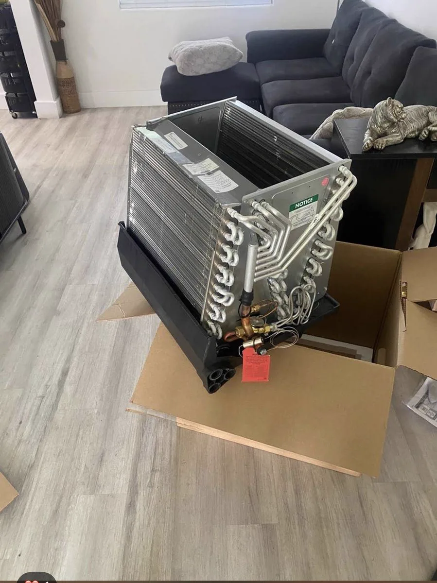 Air conditioning coil room from Ronny's service