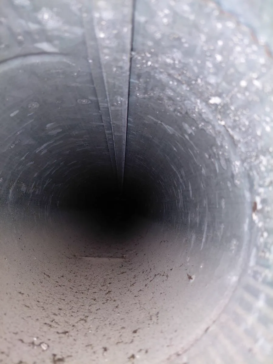 HVAC duct before Fair Air Solutions service