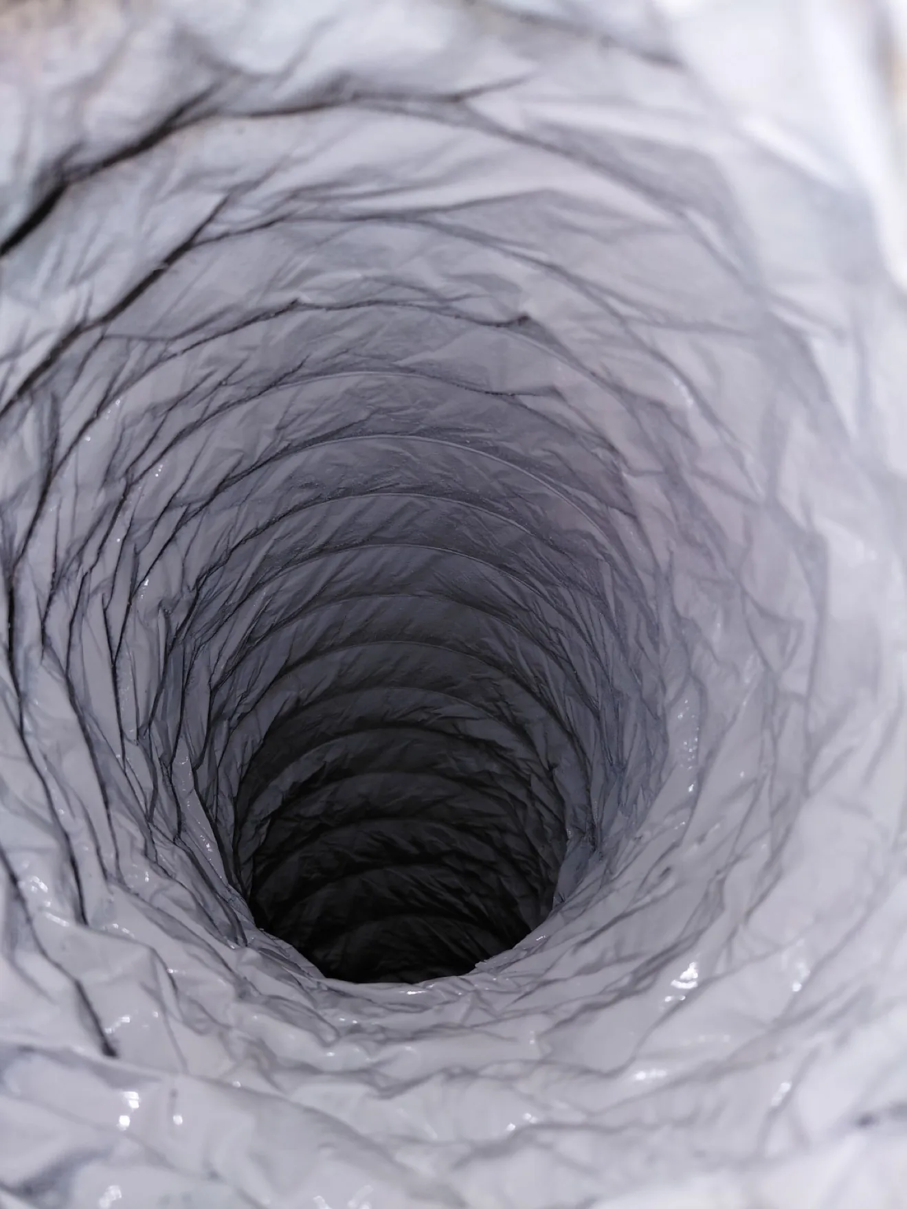 Inside a freshly cleaned air duct after Fair Air Solutions service